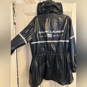Vintage Polo by Ralph Lauren Shiny navy Utility Jacket size M Nwot